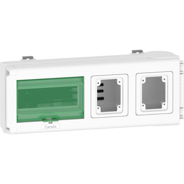 Photo Canalis KNA - connecteur de drivation 32A - 2 prises domestiques NF | Ref : KNB32CP11F   