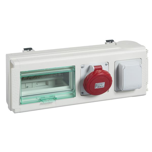 Photo Canalis KNA - connecteur de drivation 32A - 2 prises industrielles IEC | Ref : KNB32CP35    