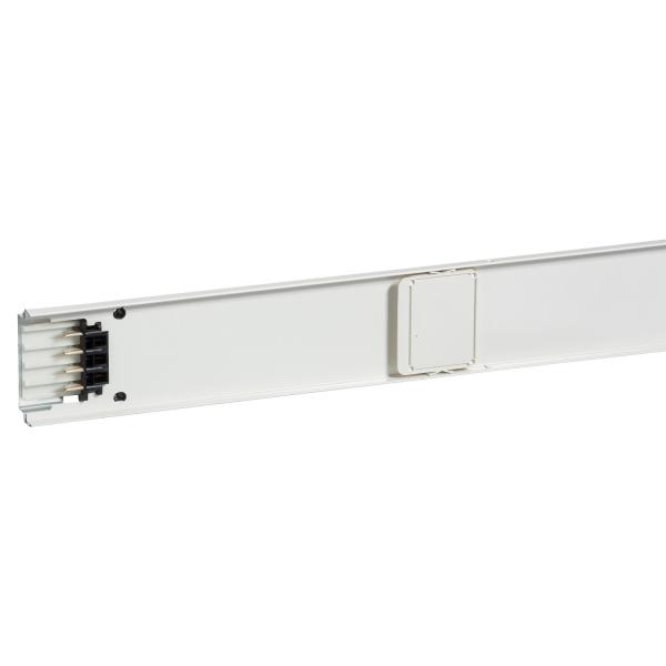 Photo Canalis KNT - lment droit 100A - 3m blanc 6 fentres + bus tltransmision | Ref : KNT100ED4306 