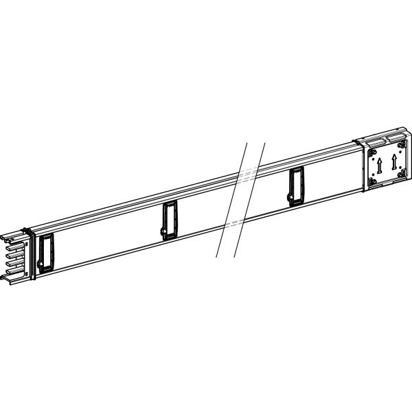 Photo Canalis KSA - élément droit 100A - 3m - 3L+N+PE - 6 fenêtres | Ref : KSA100ED4306