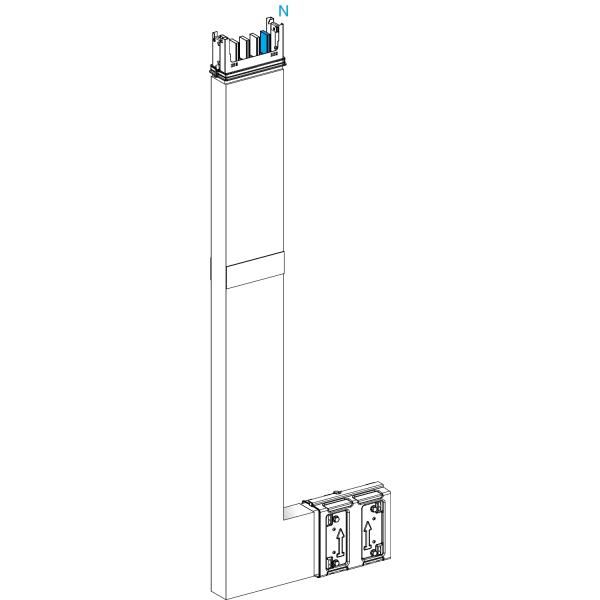 Photo Canalis KSA - coude spc. coupe feu 250A montage haut - A=250mm-B=700-1200mm | Ref : KSA250DLE41F