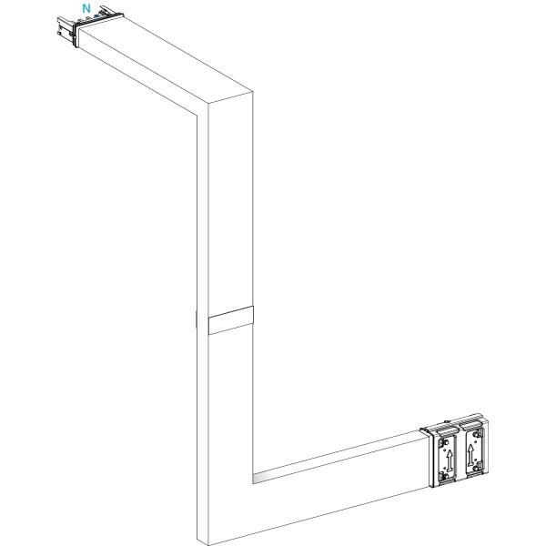 Photo Canalis KSA - coude multiple coupe feu 250A - 3 cts ajustables 250-750mm | Ref : KSA250DMBL43F