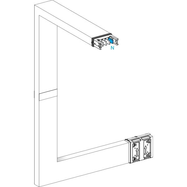 Photo Canalis KSA - coude mult. coupe feu 250A - 3 cts ajust. 250-750 ou 700-1200mm | Ref : KSA250DMCL43F