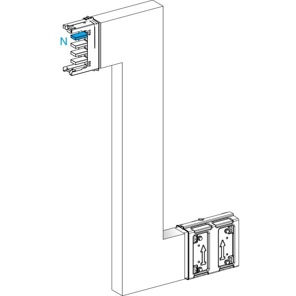 Photo Canalis KSA - Zed vertical 250A - A&C=250mm - B=250-750mm | Ref : KSA250DZE41A