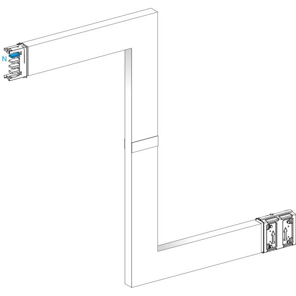 Photo Canalis KSA - Zed vertical coupe feu 400A - 3 cts ajustables 250-750mm | Ref : KSA400DZE43F