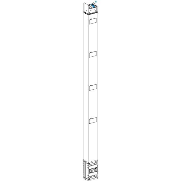 Photo Canalis KSA - colonne montante 500A - 2.5 m - 4 trappes de drivation | Ref : KSA500EV4254