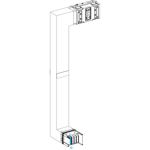 Photo Canalis KSA - coude mult. coupe feu 630A -vers bas & gauche-A&C=300mm-B=700-1200 | Ref : KSA630DMCK41F