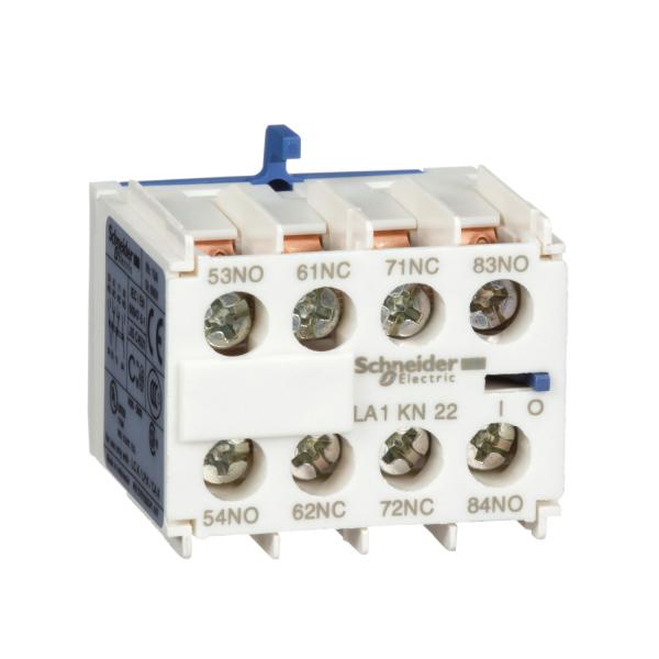 Photo TeSys CA - bloc de contacts auxiliaires - 2F+2O - bornes  vis-triers | Ref : LA1KN22