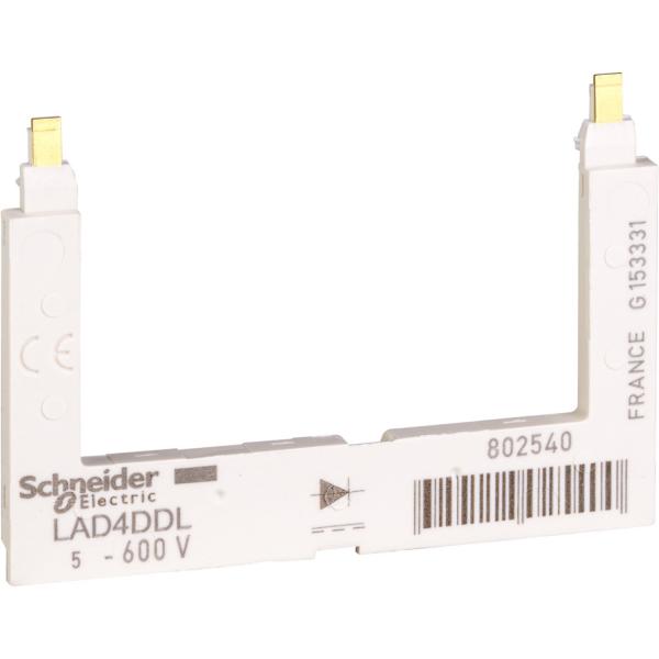 Photo TeSys D - module d'antiparasitage - diode effet de volant - 24..250Vcc | Ref : LAD4DDL