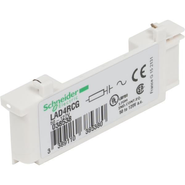 Photo TeSys D - module d'antiparasitage - circuit RC - 50..127Vca | Ref : LAD4RCG