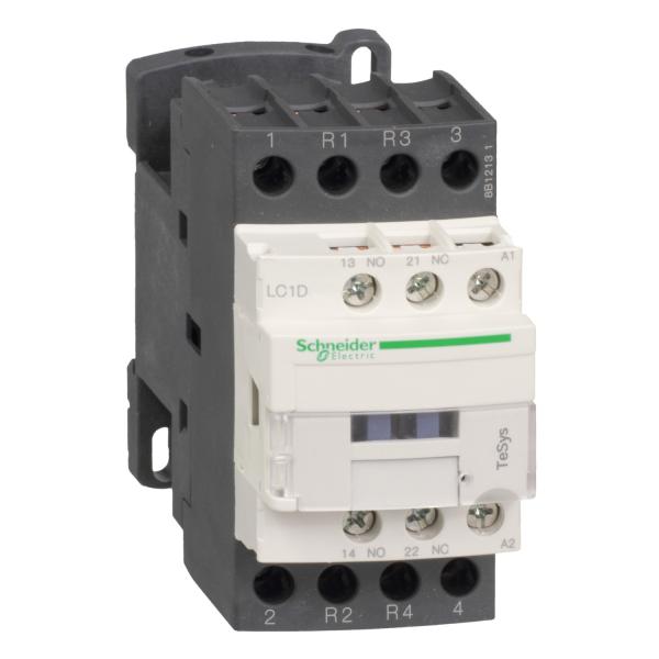 Photo TeSys LC1D - contacteur - 4P (2F+2O) - AC-1 440V - 25A - bobine 48Vca | Ref : LC1D128E7