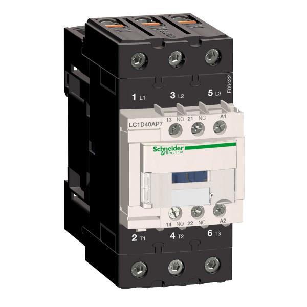 Photo TeSys D - contacteur - 3P 40A 440V AC3 - EverLink - bobine 230Vca 50/60HZ | Ref : LC1D40AP7