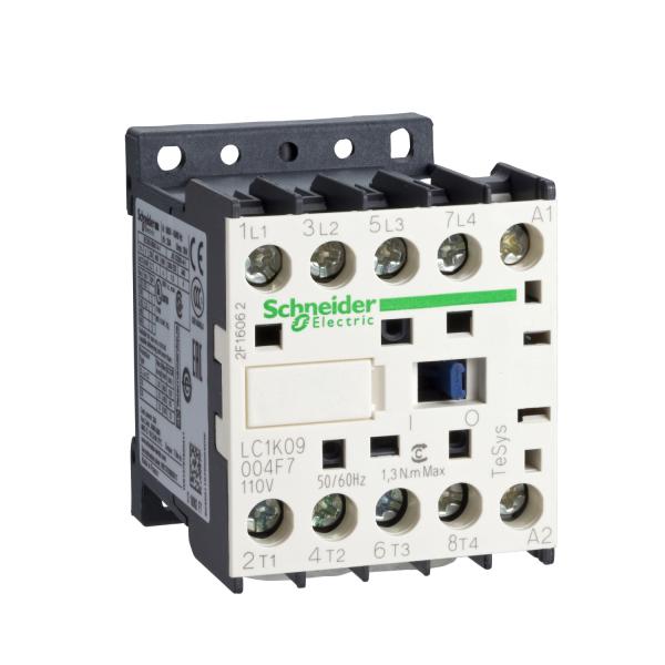Photo TeSys LC1K - contacteur - 4P (2F+2O) - AC-1 440V - 20A - bobine 48Vca | Ref : LC1K09008E7
