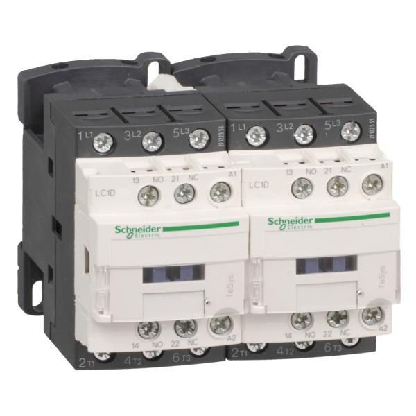 Photo TeSys LC2D - contacteur inverseur - 3P - AC-3 440V - 12A - bobine 230Vca | Ref : LC2D12P7