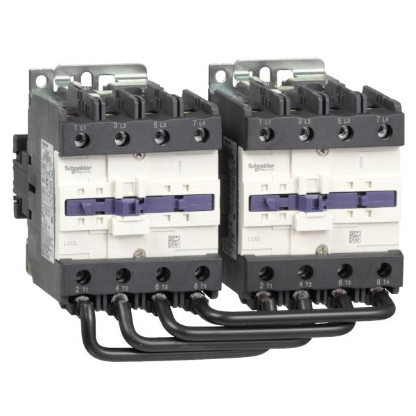 Photo TeSys LC2D - contacteur inverseur - 4P - AC-1 440V - 125A - bobine 230Vca | Ref : LC2D80004P7