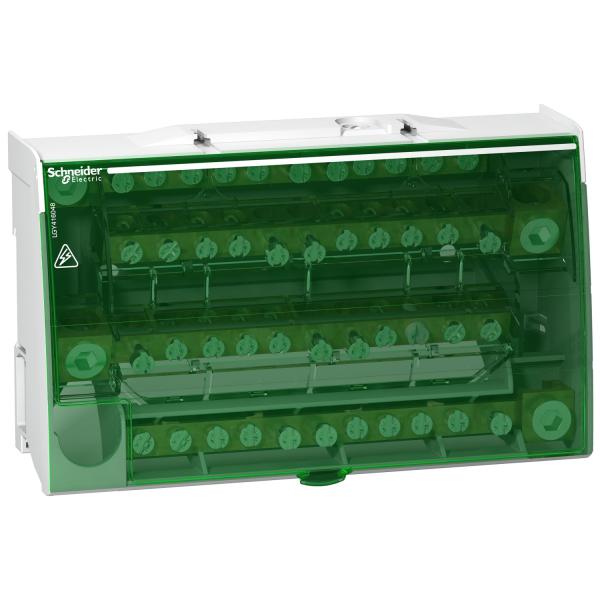 Photo Linergy DS - rpartiteur tag ttrapolaire - 160A - 4x12 trous | Ref : LGY416048