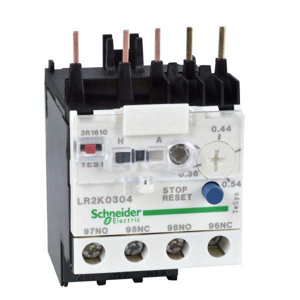 Photo TeSys LR - relais de protection thermique moteur - 0,36..0,54A - classe 10A | Ref : LR2K0304