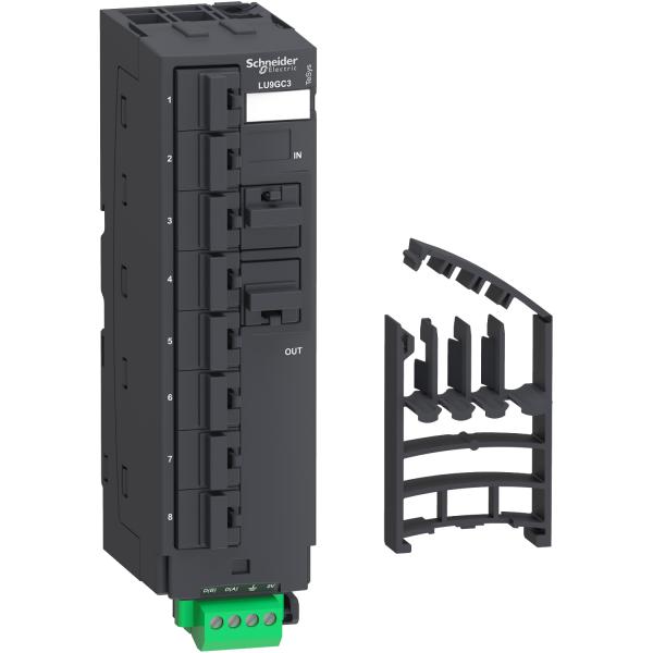 Photo TeSys U - rpartiteur Modbus - 10 connecteurs RJ45 et 1 bornier  vis | Ref : LU9GC3