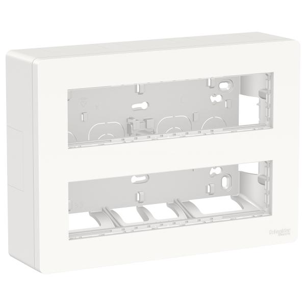 Photo Unica - bote de concentration saillie complte - 2 rang de 8 mod - Blanc antim | Ref : NU121820