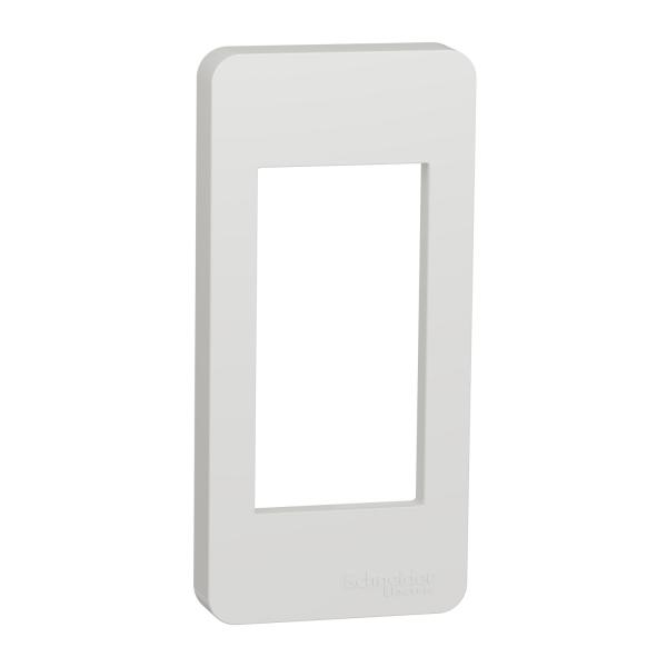 Photo Unica - plaque de finition troite - Blanc - 1 module | Ref : NU200118