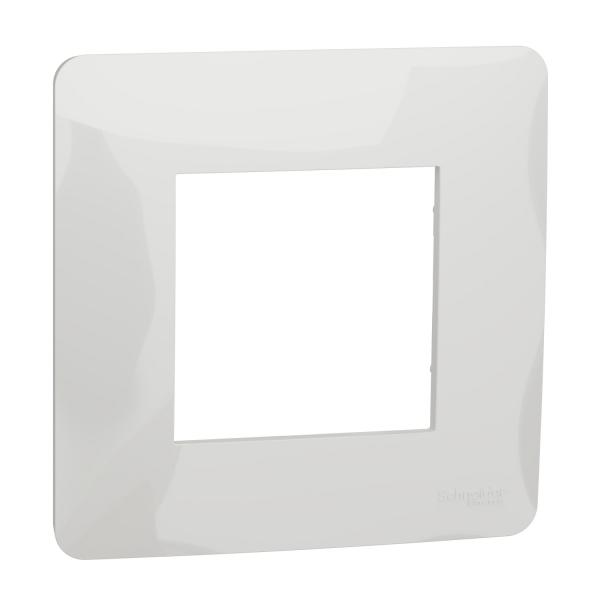 Unica Studio - plaque de finition - Blanc - 1 poste - SCHNEIDER ELECTRIC  NU200218