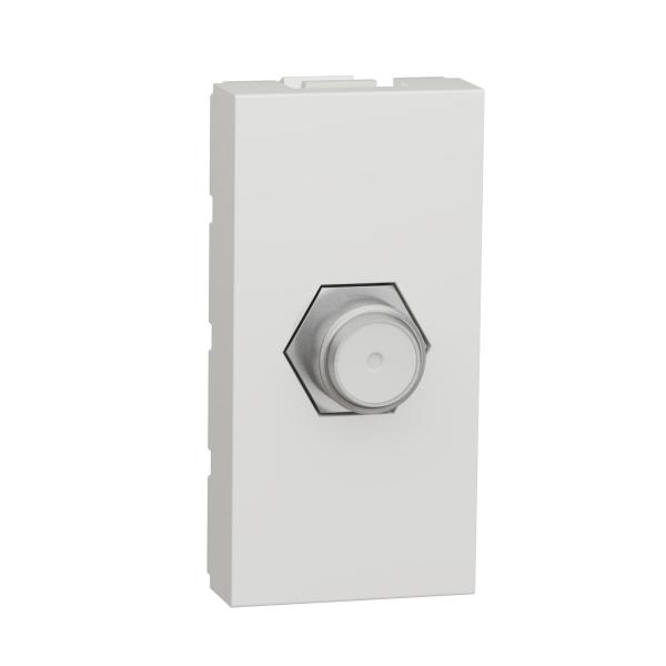 Photo Unica - prise tlvision - TV type F - 1 module - Blanc - mcanisme seul | Ref : NU346818