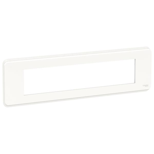Photo Unica Pro - plaque de finition - Blanc - 10 modules | Ref : NU411018