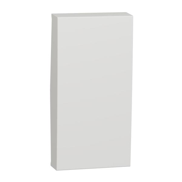 Photo Unica - enjoliveur interrupteur ou bouton-poussoir - 1 mod - Blanc | Ref : NU910018