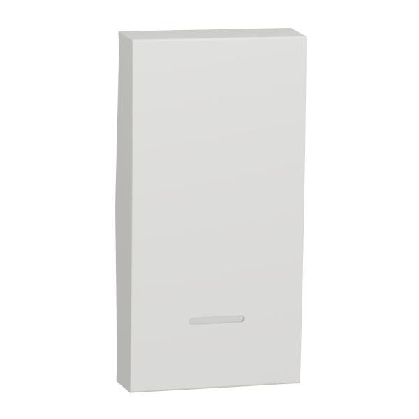 Photo Unica - enjoliveur interrupteur ou bouton-poussoir lumineux - 1 mod - Blanc | Ref : NU910018N