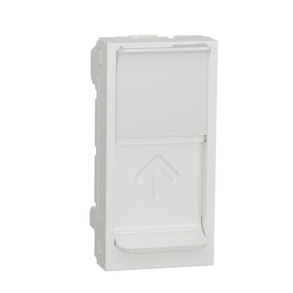 Photo Unica - prise pour 1 RJ45 S-One - 1 mod - Blanc - méca seul | Ref : NU941018