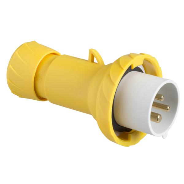 Photo PratiKa - fiche mobile industrielle droite 16 A - 2P+T - 100-130 V CA - IP67 | Ref : PKE16M713
