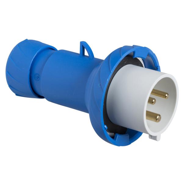 Photo PratiKa - fiche mobile industrielle droite 32 A - 2P+T - 200..250 V CA - IP67 | Ref : PKE32M723
