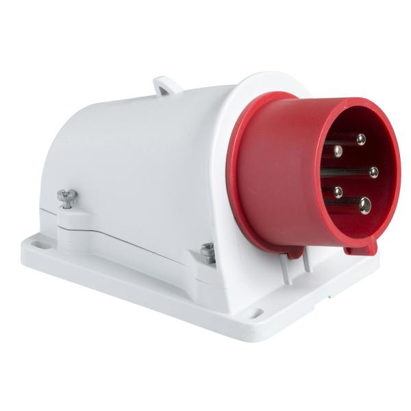 Photo Socle connecteur PK saille incline, connexion vis, IP44, 32 A 3P+N+T 380-415 V | Ref : PKE32W435