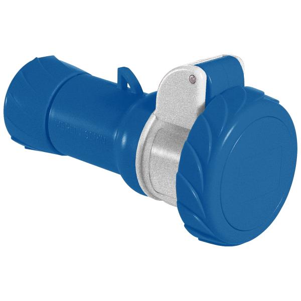 Photo PratiKa - prise mobile industrielle - 16A - 2P+T - 200..250 V CA- IP67 | Ref : PKF16M723