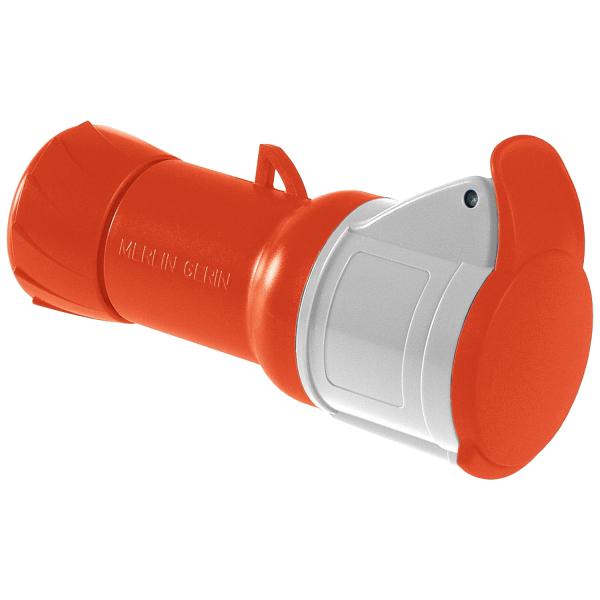 Photo PratiKa - prise mobile industrielle - 32 A- 3P+T - 380..415 V CA- IP 44 | Ref : PKF32M434