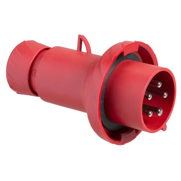 Photo PratiKa - fiche mobile industrielle droite - 32 A - 3P+N+T - 380-415 V CA - IP67 | Ref : PKX32M735
