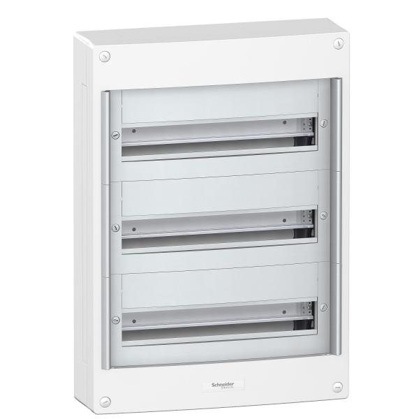 Photo Pragma - coffret en saillie - 3 rangées 18 modules | Ref : PRA13753