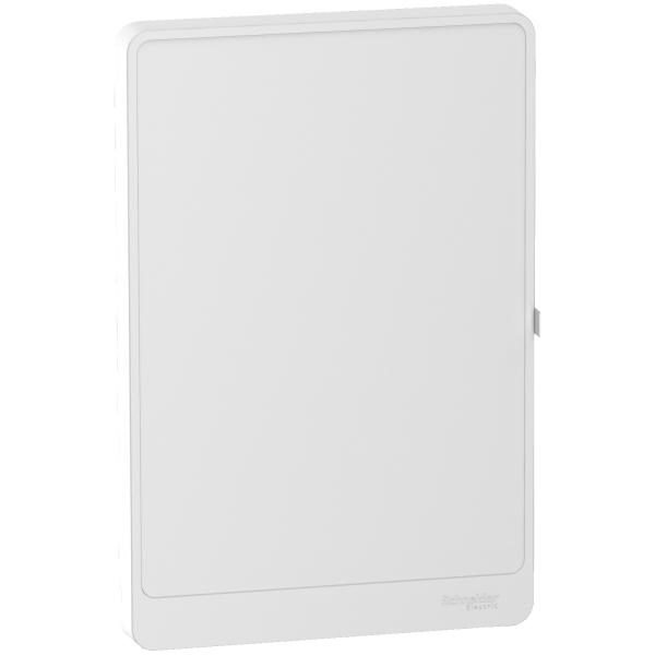 Photo Resi9 - porte Styl blanche (RAL 9003) pour coffret 3 ranges de 13 modules | Ref : R9H13423