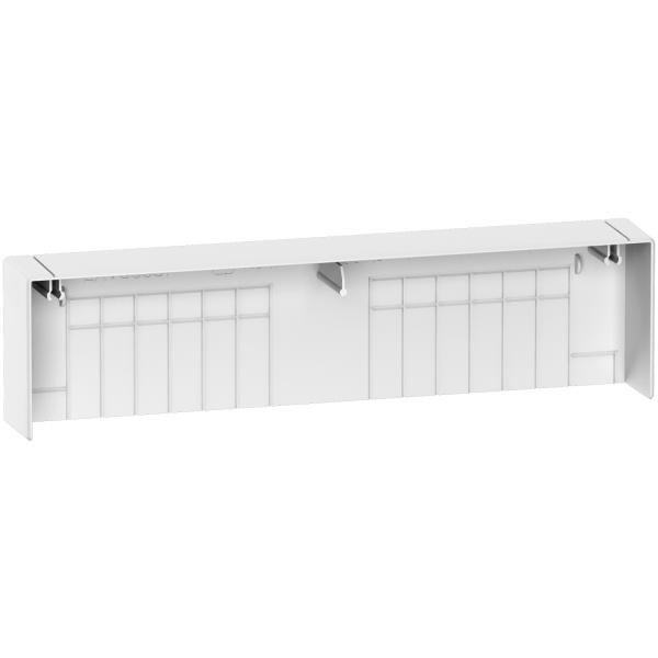 Photo Resi9 - Embout pour goulotte 13 modules de 18mm blanc (RAL 9003) | Ref : R9H13539