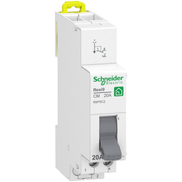 Resi9 XP - commutateur 2 positions - 1OF - 20A - 250VCA - SCHNEIDER  ELECTRIC R9PSC2