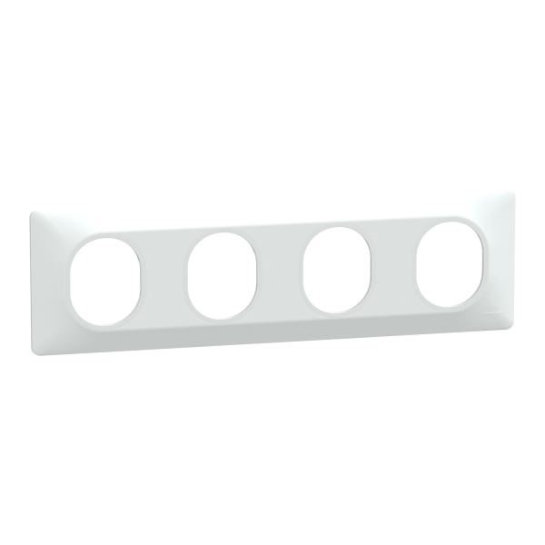 Photo Plaque 4 post Horiz 71mm Blanc | Ref : S320708