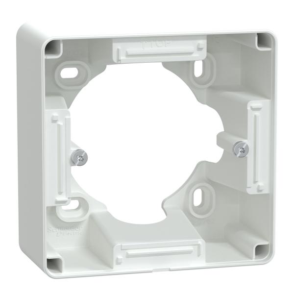 Photo Ovalis - Bote support 36 mm pour montage en saillie - 1 Poste de coloris - Blanc - certifi NF | Ref : S320762