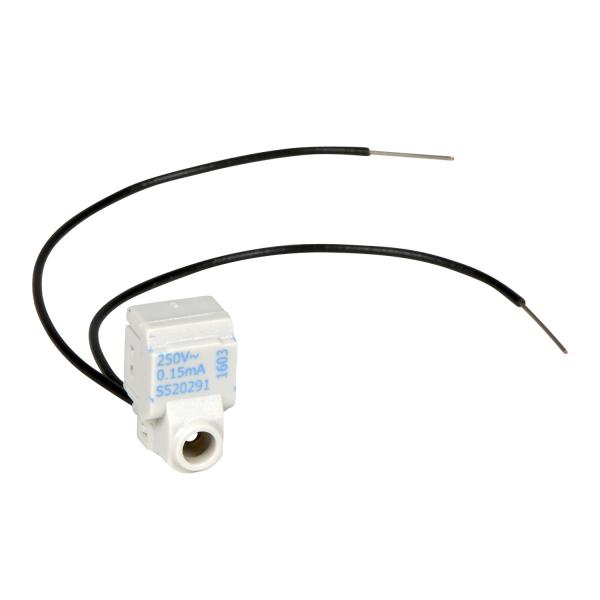 Photo Odace - LED bleu - 0,15mA 250 V - câble - localisation ou temoin | Ref : S520291