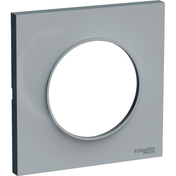 Photo Odace Styl - plaque 1 poste gris pierre | Ref : S520702A1