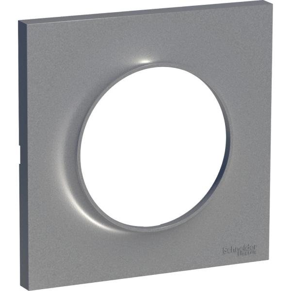 Photo Odace Styl - plaque 1 poste aluminium | Ref : S520702E
