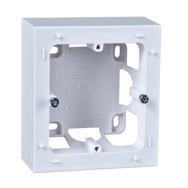 Photo Odace Styl, boîte pour montage en saillie Blanc, 1 poste | Ref : S520762