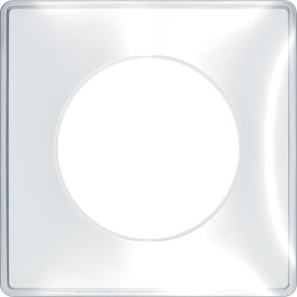 Photo Odace You Transparent, plaque de finition support Blanc 1 poste | Ref : S520902W