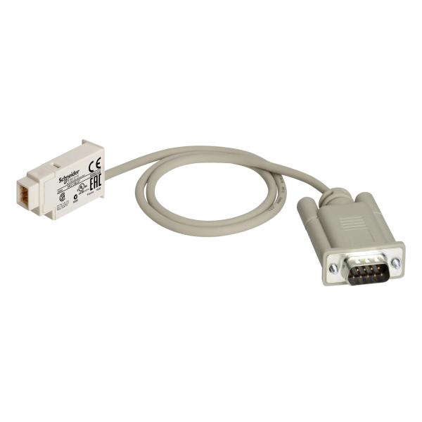 Photo Zelio Logic - cordon de raccordement SUB-D 9 broches modem - 0,5m | Ref : SR2CBL07