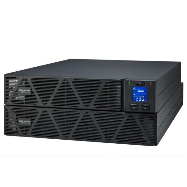 Photo Easy UPS SRVS - onduleur on-line double conversion - 3 kVA - modle rackable avec batterie intgre - extensible en autonomie - entre 1 prise IEC C20 - sortie 6 prises IEC C13 + une prise 1 C19 - 230V - USB - RS232 - LCD - autonomie 13min | Ref : SRVS3KRILRK