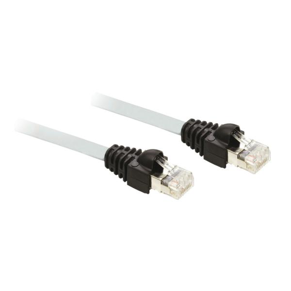 Photo câble Ethernet - cordon droit blindé renforcé - RJ45 - 2 m - UL | Ref : TCSECU3M3M2S4